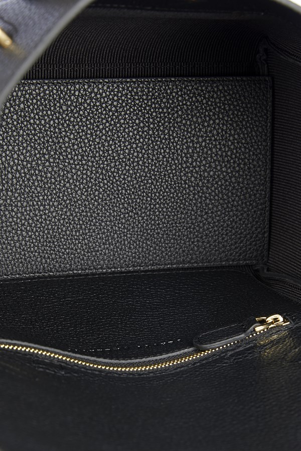 Siyah Gabrielle Mini Bag Gold Detaylı