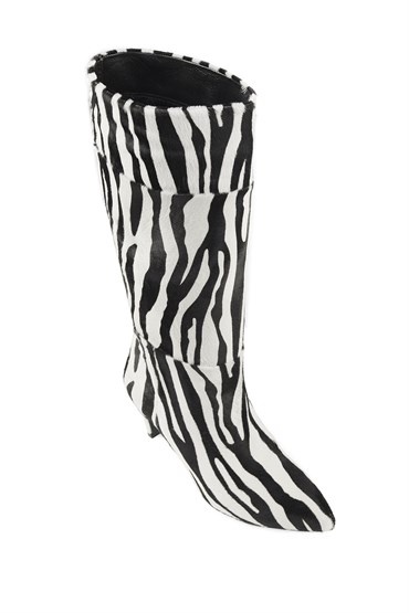 Zebra Kitten Heel Çizme