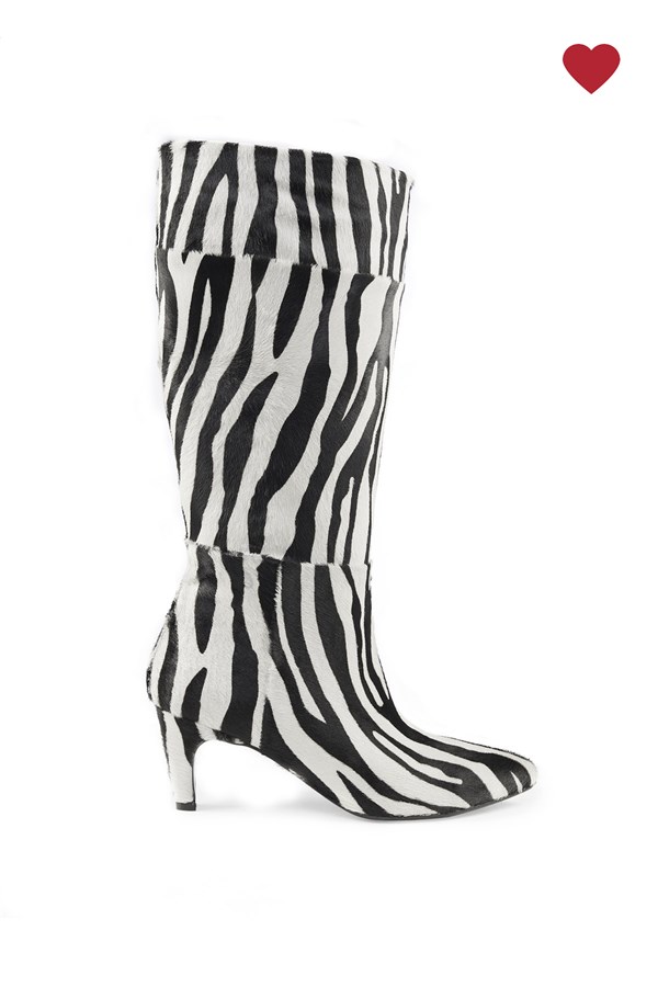 Zebra Kitten Heel Çizme